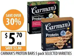 Supabarn Carman's protein bars offer