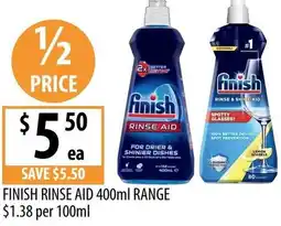 Supabarn Finish rinse aid offer