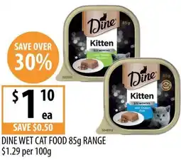 Supabarn Dine wet cat food offer