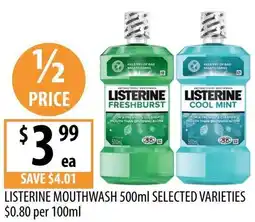 Supabarn Listerine mouthwash offer