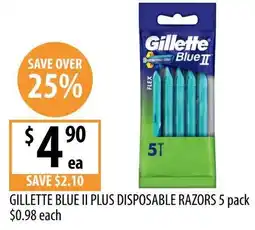 Supabarn Gillette blue ii plus disposable razors offer