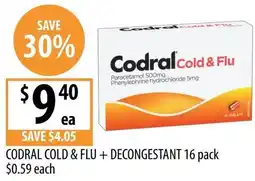 Supabarn Codral cold & flu + decongestant offer