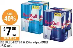 Supabarn Red bull energy drink offer