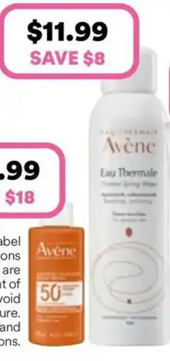 Priceline Avène Thermal Spring Water offer
