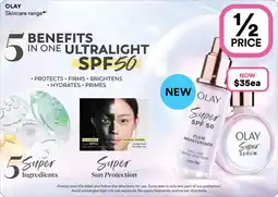 Priceline Olay Super SPF 50 Fluid Moisturiser offer