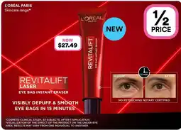 Priceline L'Oréal Paris Revitalift Laser Instant Eye Bag Eraser offer