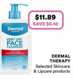 Priceline Dermal Therapy Very Dry Face Cleanser offer