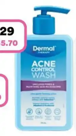 Priceline Dermal Therapy Acne Control Wash offer