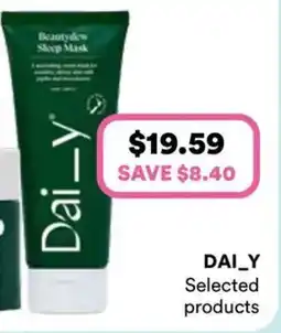 Priceline Daily skincare beautydew sleep mask offer
