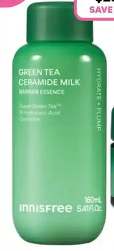 Priceline Innisfree green tea ceramide milk offer