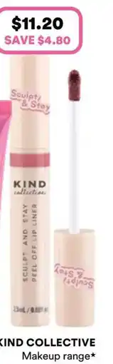Priceline Kind collective sculpt & stay peel off lip liner petal crush offer