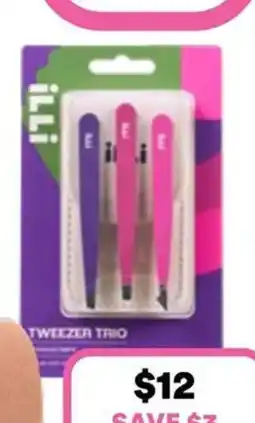 Priceline iLLi Tweezer Trio With Case offer