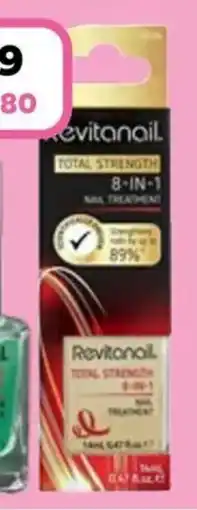 Priceline Revitanail Total Strength 8 in 1 Nail Treatment offer