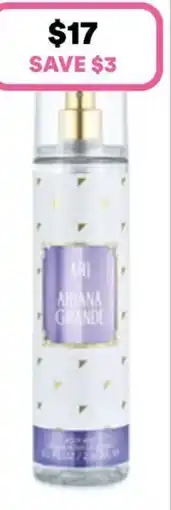 Priceline Ariana grande ari body mist offer