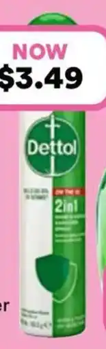 Priceline Dettol 2in1 on the go hand & surface sanitiser spray offer