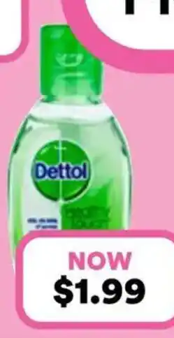 Priceline Dettol healthy touch instant hand sanitiser aloe vera offer