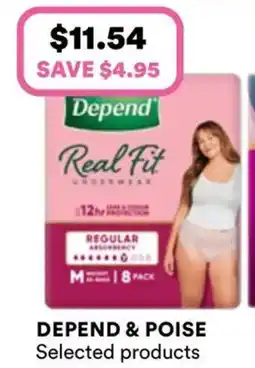 Priceline Depend Realfit Underwear for Women offer