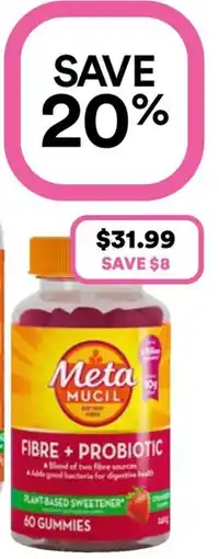 Priceline Metamucil Fibre + Probiotic offer