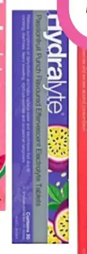 Priceline Hydralyte Passionfruit Kiwi Flavoured Effervescent Electrolyte offer