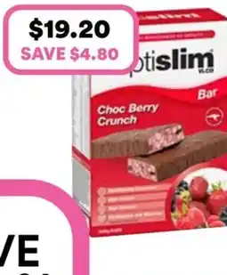 Priceline OPTISLIM VLCD Choc Berry Crunch Bar offer