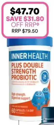 Priceline INNER HEALTH Plus Double Strength Probiotic offer