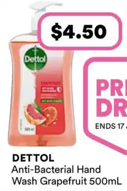 Priceline Dettol Antibacterial Handwash Grapefruit offer
