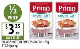 Supabarn Primo shortcut rindless bacon offer