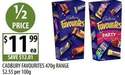 Supabarn Cadbury favourites offer