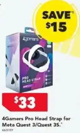 Harvey Norman 4Gamers Pro Head Strap for Meta Quest 3/Quest 35 offer
