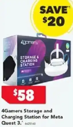 Harvey Norman 4Gamers Storage and Charging Station for Meta Quest 3 offer