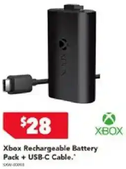 Harvey Norman Xbox Rechargeable Battery Pack + USB-C Cable offer