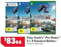 Harvey Norman Tony Hawk's Pro Skater" 3+4 Standard Edition offer