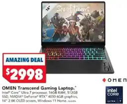 Harvey Norman OMEN Transcend Gaming Laptop offer