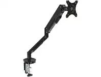 Officeworks J.Burrows Professional Single Monitor Arm with Dual USB Black offer