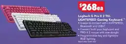 Harvey Norman Logitech g pro x 2 tkl lightspeed gaming keyboard offer