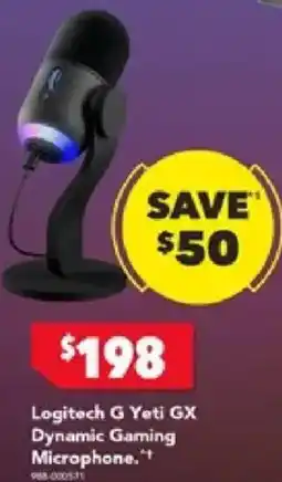 Harvey Norman G Yeti GX Dynamic Gaming Microphone offer
