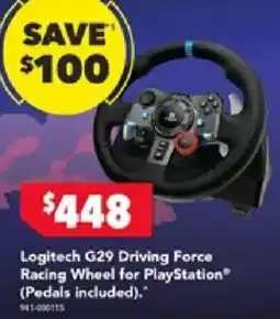 Harvey Norman Logitech G29 Driving Force Racing Wheel for PlayStation offer
