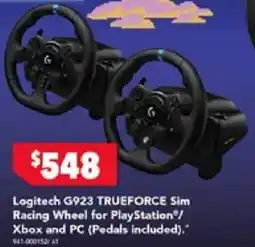 Harvey Norman Logitech G923 TRUEFORCE Sim Racing Wheel for PlayStation/ Xbox and PC offer