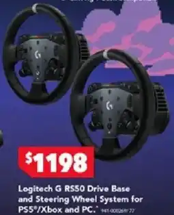 Harvey Norman Logitech G RS50 Drive Base and Steering Wheel System for PS5°/Xbox and PC offer