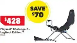 Harvey Norman Playseat Challenge X- Logitech Edition offer