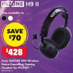Harvey Norman Sony INZONE H911 Wireless Noice-Cancelling Gaming Headset for PC/PS5 offer