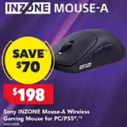 Harvey Norman Sony INZONE Mouse-A Wireless Gaming Mouse for PC/PS5 offer