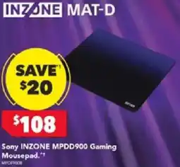 Harvey Norman Sony INZONE MPDD900 Gaming Mousepad offer