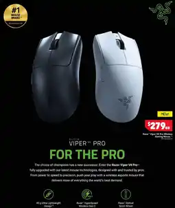 Harvey Norman Razer Viper V4 Pro Wireless Gaming Mouse offer