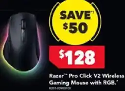 Harvey Norman Razer Pro Click V2 Wireless Gaming Mouse with RGB offer