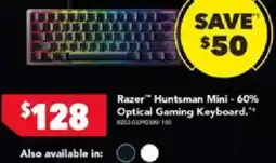 Harvey Norman Razer Huntsman Mini - 60% Optical Gaming Keyboard offer