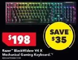 Harvey Norman Razer BlackWidow V4 X Mechanical Gaming Keyboard offer