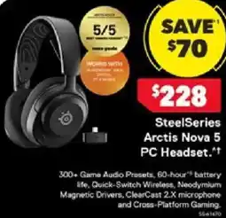 Harvey Norman SteelSeries Arctis Nova 5 PC Headset offer