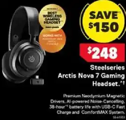 Harvey Norman Steelseries Arctis Nova 7 Gaming Headset offer