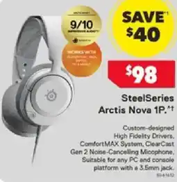 Harvey Norman SteelSeries Arctis Nova 1P offer